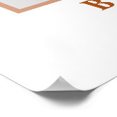 Boho terracotta Pampas Gras Hochzeitshilfe Foto Poster (Ecke)