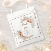 Boho Terracotta Pampas Grass Baby Dusche Geschenktütchen (Ausgeschnitten)