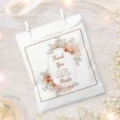 Boho Terracotta Pampas Grass Birthday Geschenktütchen (Ausgeschnitten)