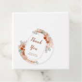 Boho Terracotta Pampas Grass Geschenkanhänger (Beispiel)