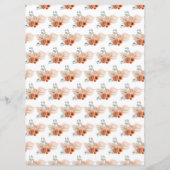 Boho Terracotta Pampas Grass Menükarte (Rückseite)