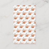 Boho Terracotta Pampas Grass Registry Begleitkarte (Rückseite)