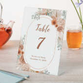 Boho Terracotta Pampas Grass Sockelschild (In Situ)