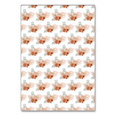 Boho Terracotta Pampas Grass Tischnummer (Rückseite)