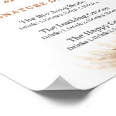 Boho Terracotta pampas Mr. und Mrs Signature Drink Poster (Ecke)