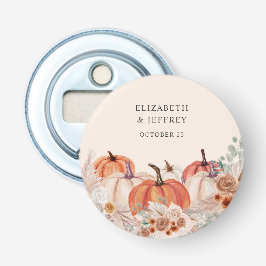 Boho Terracotta Pampas Pumpkins Hochzeit im Herbst Flaschenöffner