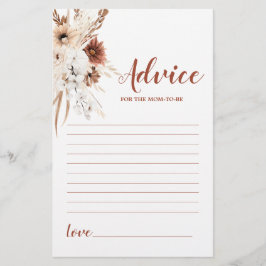 Boho Terracotta Pampas Ratschlag für die Mama