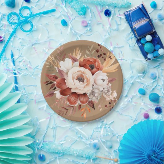 Boho Terracotta Party Pappteller (Party)