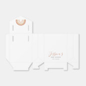 Boho Terracotta Rainbow Baby Dusche Geschenkschachtel (Ungefaltet)