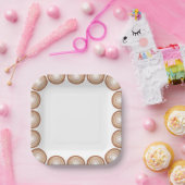 Boho Terracotta Rainbow Baby Dusche Pappteller (Party)