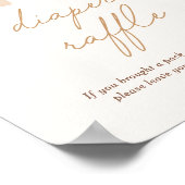 Boho Terracotta Rainbow Baby Dusche Windelwanne Poster (Ecke)