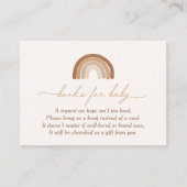 Boho Terracotta Rainbow Books for Baby Begleitkarte (Vorderseite)