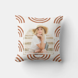 Boho Terracotta Rainbow Foto Kissen