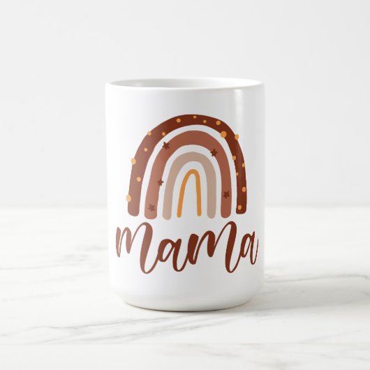 Boho Terracotta Rainbow Mama Kaffeetasse (Mittel)