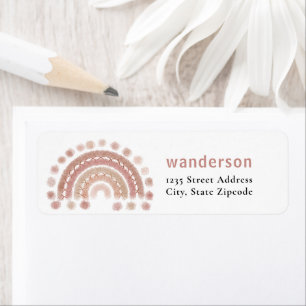 Boho terracotta Regenbogen gemütlich