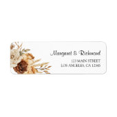 Boho Terracotta Rustic Floral Wedding Address (Vorne)