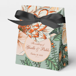 Boho Terracotta Sage Fall Floral Wedding Geschenkschachtel