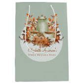 Boho Terracotta Sage Party Paradies für Kletterhex Mittlere Geschenktüte (Vorderseite)