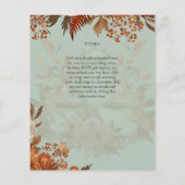 Boho Terracotta Sage Tee Party Baby Brautparty (Rückseite)