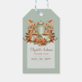 Boho Terracotta Sage Tee Party Baby Brautparty Geschenkanhänger (Vorderseite)