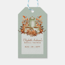 Boho Terracotta Sage Tee Party Baby Brautparty Geschenkanhänger