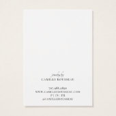 Boho Terracotta Sand Abstrakt Earring Display Card (Rückseite)