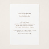 Boho Terracotta Sand Abstrakt Earring Display Card (Rückseite)