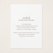 Boho Terracotta Sand Abstrakt Earring Display Card (Rückseite)