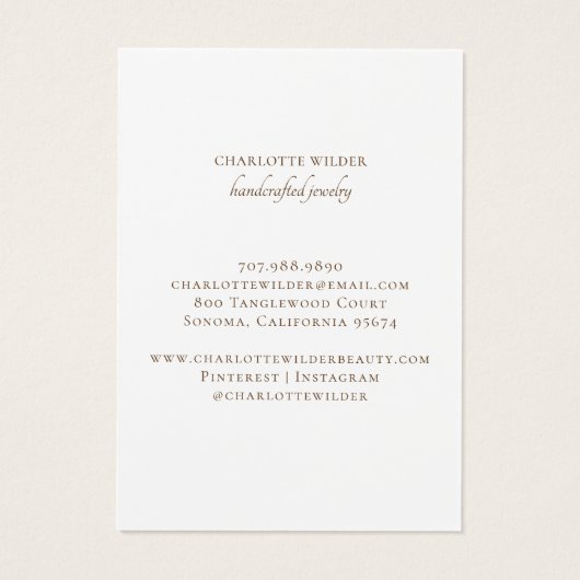 Boho Terracotta Sand Abstrakte Nekklace Display (Rückseite)