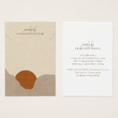 Boho Terracotta Sand Abstrakte Nekklace Display (Vorne & Hinten)