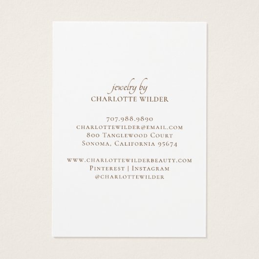 Boho Terracotta Sand Abstrakte Nekklace Display (Rückseite)