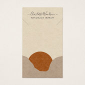 Boho Terracotta Sand Abstrakte Nekklace Display (Vorderseite)