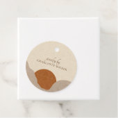 Boho Terracotta Sand Abstrakter Produktpreis Geschenkanhänger (Beispiel)