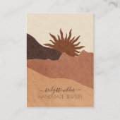 Boho Terracotta Sand Desert Sun Handmade Juwelen Visitenkarte (Vorderseite)