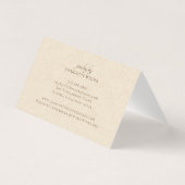 Boho Terracotta Sand Handmade Juwelen Vielen Dank (Rückseite)