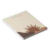 Boho Terracotta Sand Sun Handmade Juwelen Notizblock (angewinkelt)