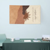 Boho Terracotta Sand Sun Handmade Juwelier Banner (Messeveranstaltung)