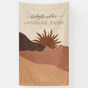 Boho Terracotta Sand Sun Handmade Juwelier Banner