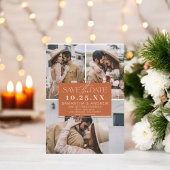 Boho terracotta Save the Date 3 Foto Gitterkollekt