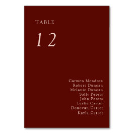 Boho Terracotta Seating Chart Wedding Copper Tischnummer