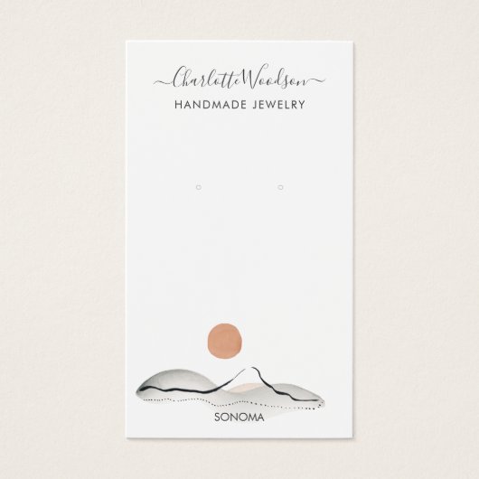 Boho Terracotta Sun Mountain Besichtigung der Alpe (Vorderseite)