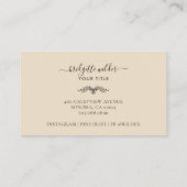 Boho Terracotta Sun Mountains Visitenkarte (Rückseite)