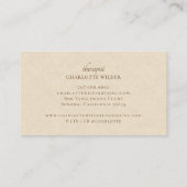 Boho Terracotta Sun Therapist Visitenkarte (Rückseite)