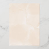 Boho Terracotta und Burgundy Fall Floral Wedding Folieneinladung (Rückseite)