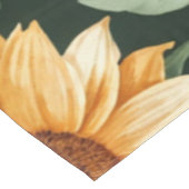 Boho Terracotta Vintag Sonnenblumenmuster Tischdecke (Schrägansicht)