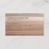 Boho Terracotta Watercolor Abstrakt Visitenkarte (Rückseite)