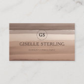 Boho Terracotta Watercolor Abstrakt Visitenkarte (Vorderseite)