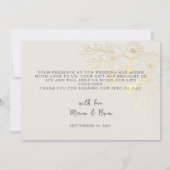 Boho Terracotta Wedding Dankeschön Karte (Rückseite)