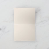 Boho Terracotta Wedding Dankeschön Karte (Innenseite)