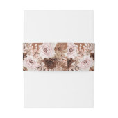 Boho Terracotta Wedding Einladungsbanderole (Rückseitenbeispiel)